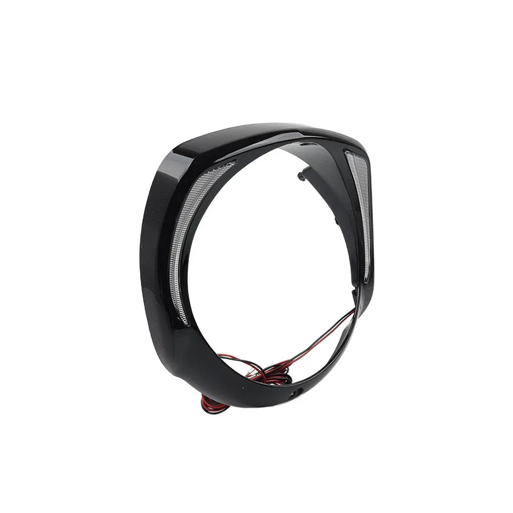 LED Headlight Bezel Trim Ring for Harley Touring Street Glide (2014-2023)