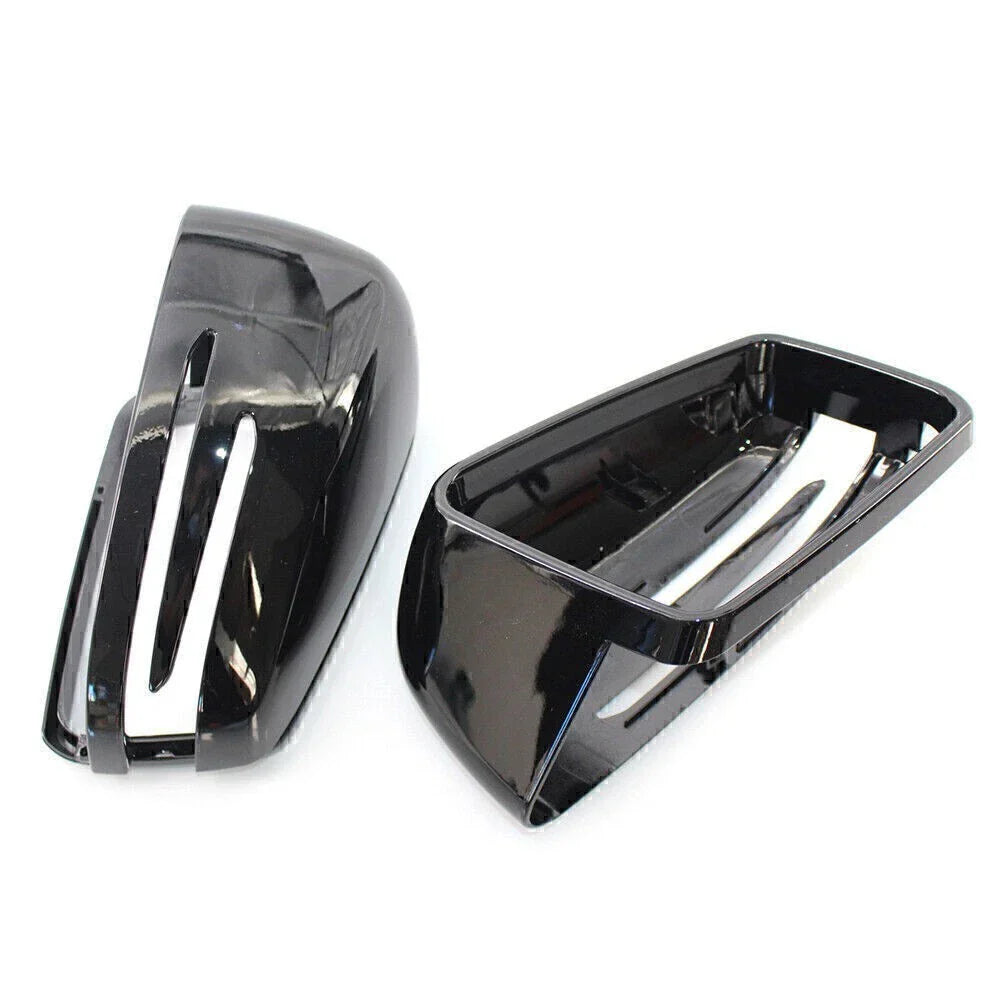 Gloss Black Rearview Mirror Covers for Mercedes Benz E/C/S W212 W204 W221 (N/A)