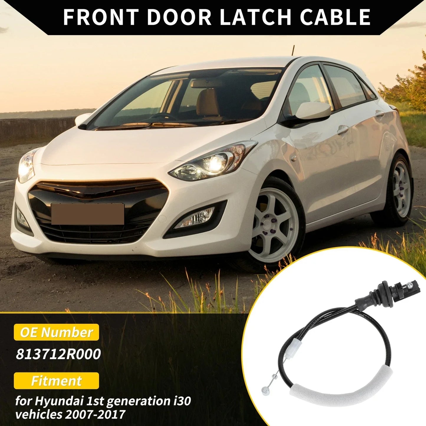 Front Door Lock Cable for Hyundai i30 (2007-2017)
