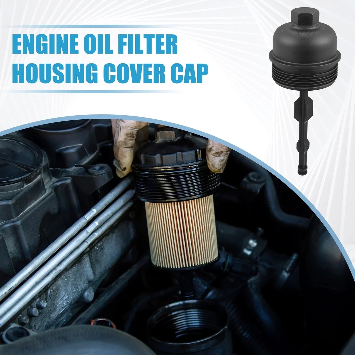 Engine Oil Filter Housing Cover for Hyundai Accent 1.5L (2005-2010)