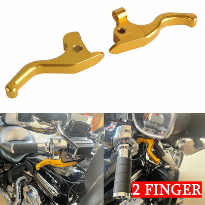 Finger Hand Brake Clutch Levers for Harley Touring FLHTK FLHTKL FLHTKSE (14-23)