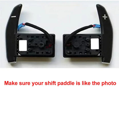 Black Steering Wheel Paddle Shifter Extensions for BMW M2 M3 M4 M5 M6 X5M X6M (2014-2023)