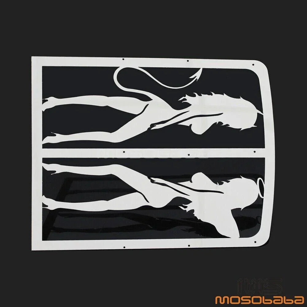 Chrome Sexy Girl Radiator Grille Guard for Yamaha Banshee (1987-2012)