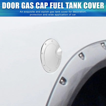Silver Tone Fuel Tank Cover Door Cap for Dodge Ram (2010-2017)
