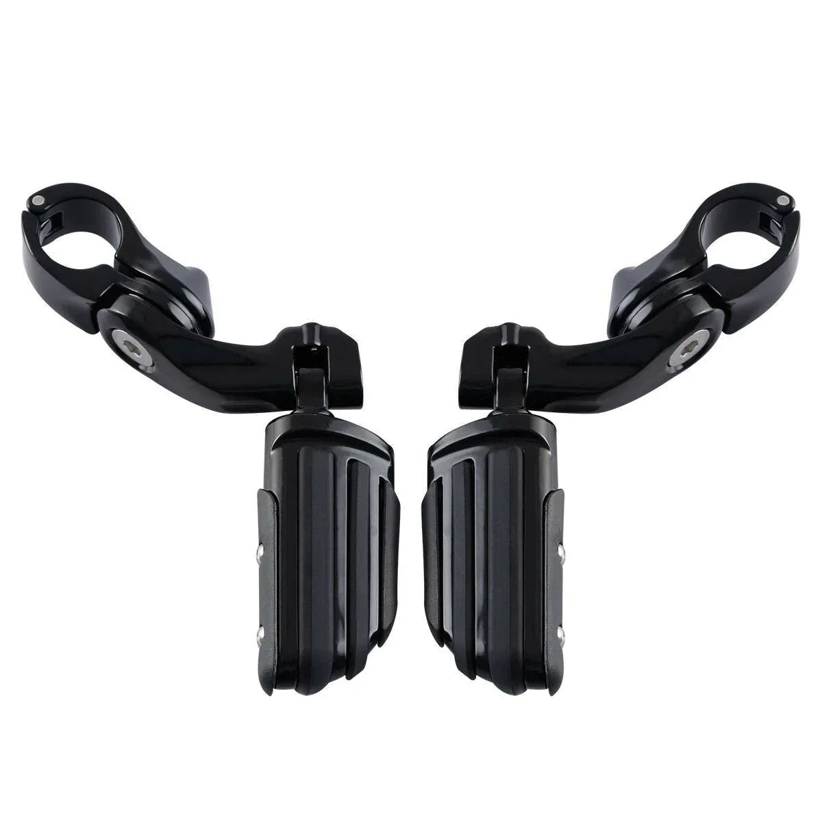 1 1/4'' Adjustable Engine Guards Footpeg Short Angled for Harley