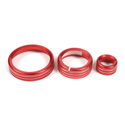 Red Multimedia Knob Ring for Alfa Romeo Giulia Stelvio (2017-2019)