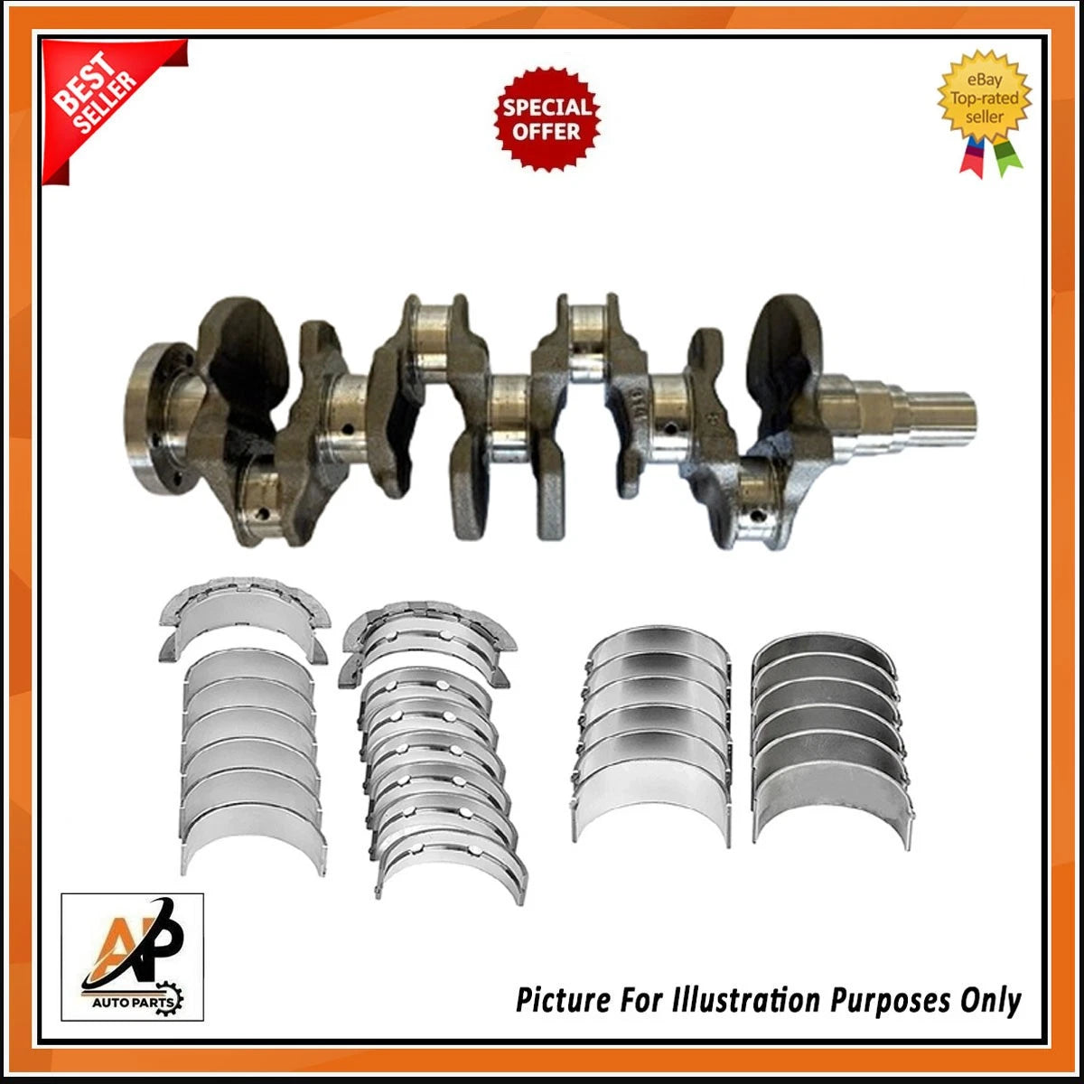 Crankshaft with Bearings Replacement for Peugeot 1.5 BlueHDi (2010–2020)