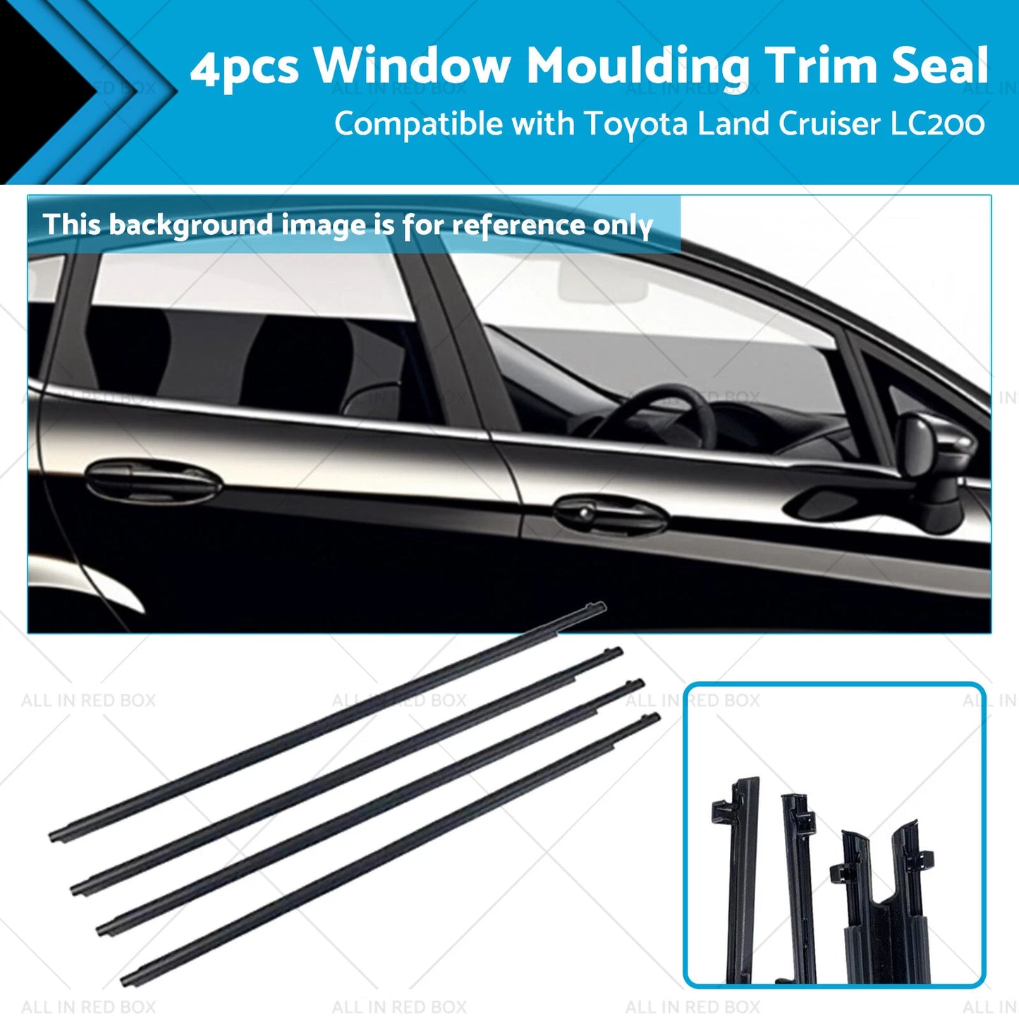 Window Seal Belt Weatherstrip for Toyota Land Cruiser LC200 (2008-2016)