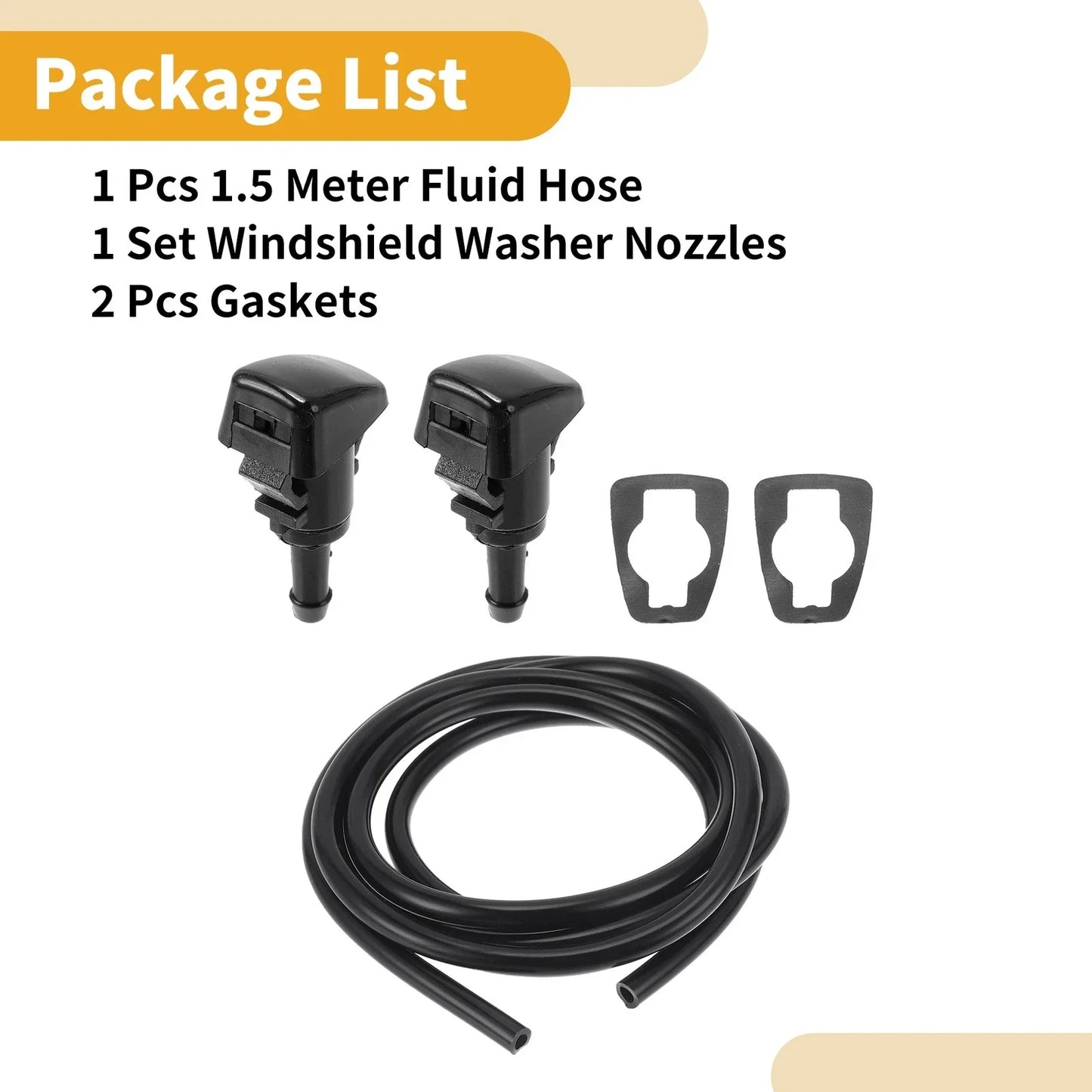 Windshield Washer Nozzle Kit for Chrysler 300 (2006-2010) - 1 x Fluid Hose
