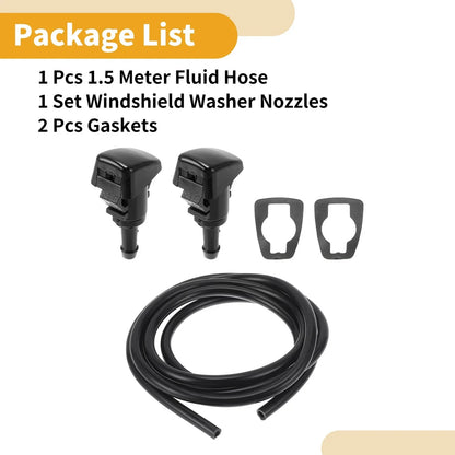 Windshield Washer Nozzle Kit for Chrysler 300 (2006-2010) - 1 x Fluid Hose