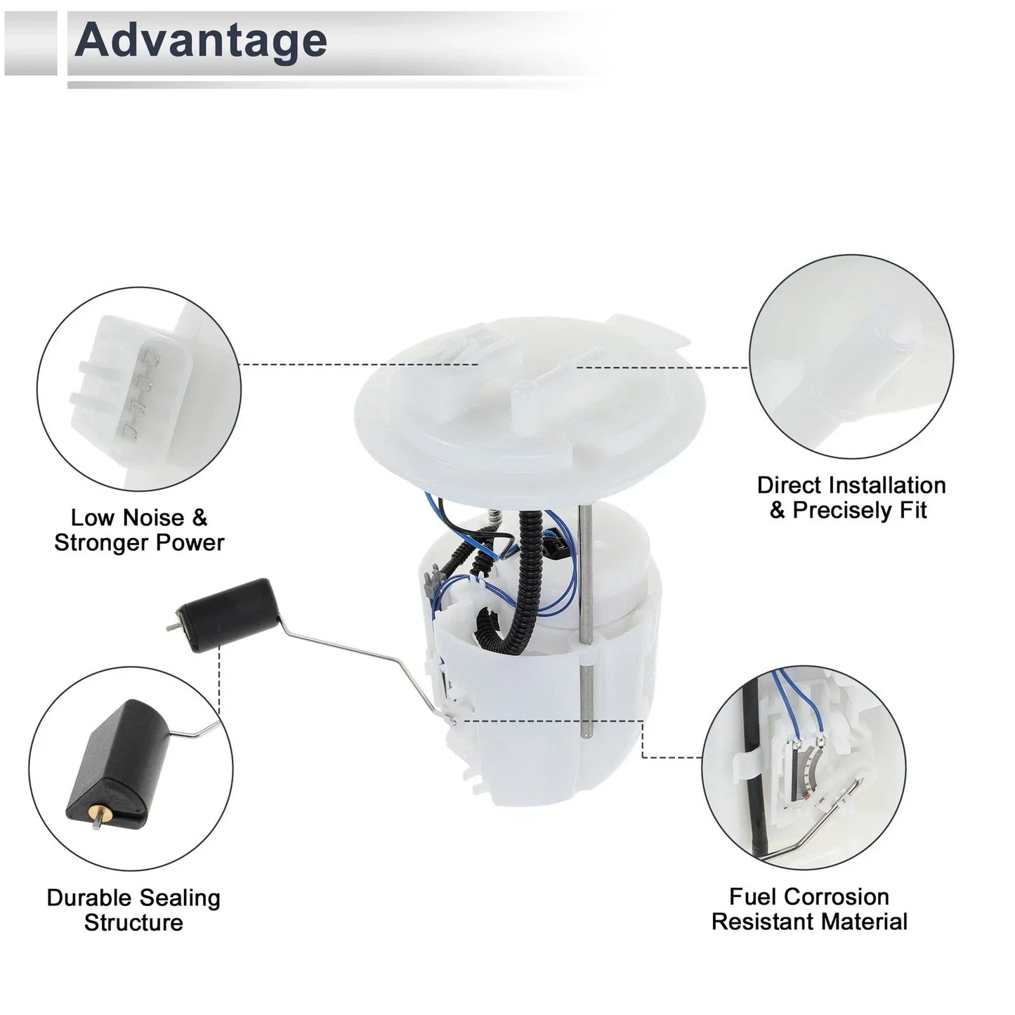 Fuel Pump Assembly for Dodge Journey 2.4L 3.5L 3.6L (2009-2019)