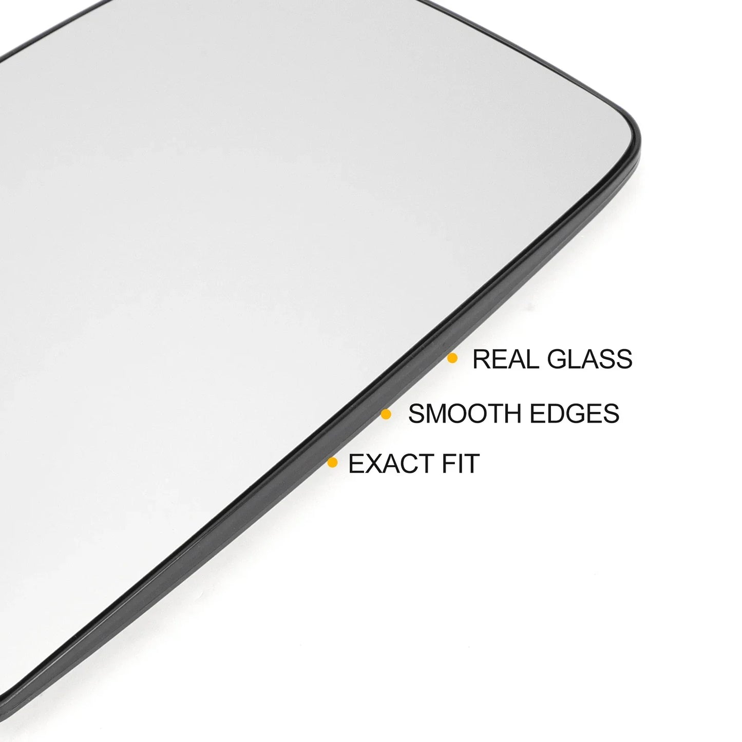 Left Upper White Mirror Glass w/ Back Heated for Mercedes Sprinter (2006-2011)