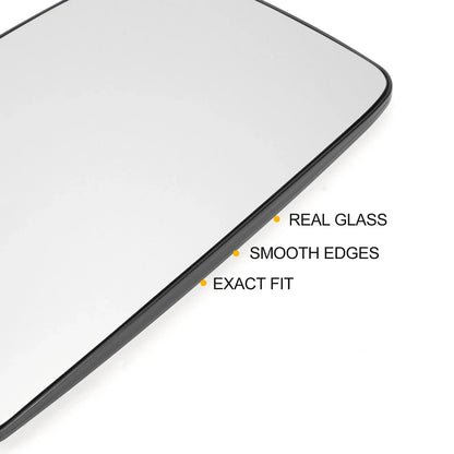 Left Upper White Mirror Glass w/ Back Heated for Mercedes Sprinter (2006-2011)