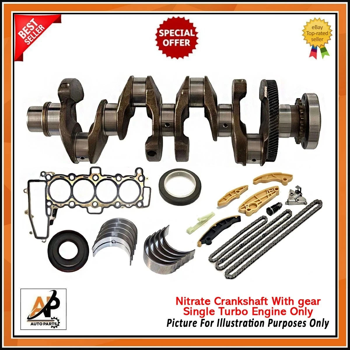 Engine Crankshaft Part Kit Heavy Duty for Land Rover Range Rover (2010–2018)