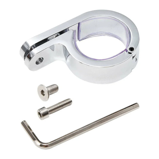 1 1/4" Chrome Universal Handlebar Mounts Clamp Clock for Harley Suzuki