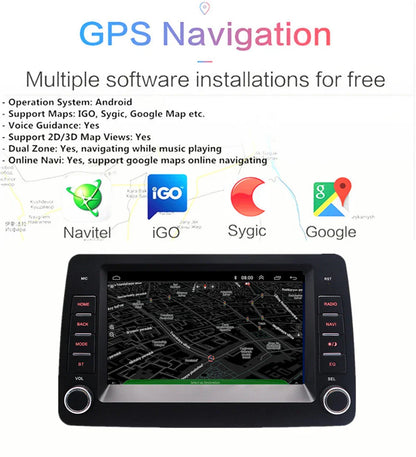 7'' Android Car Stereo GPS Navigation for Fiat Panda (2003-2012)