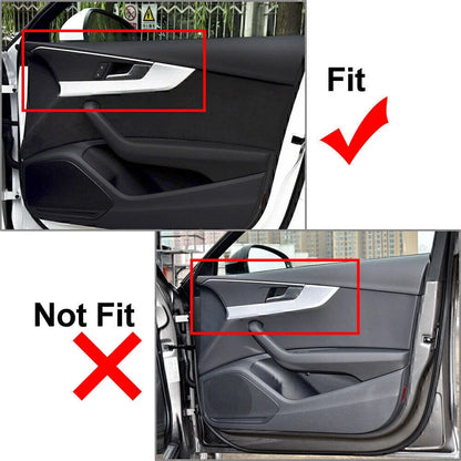 4 Pcs Carbon Fiber Door Handle Trim for Audi A4 B9 (2017-2020)