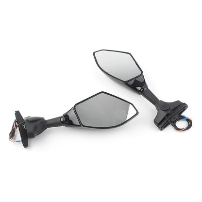 LED Turn Signal Rearview Mirror for Honda Kawasaki Yamaha Suzuki