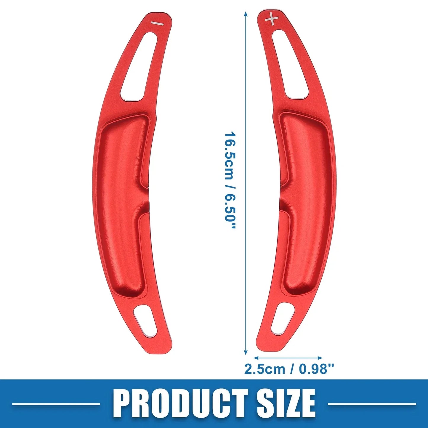 Steering Wheel Shift Paddle Covers for Porsche Cayenne Red (Set of 2)