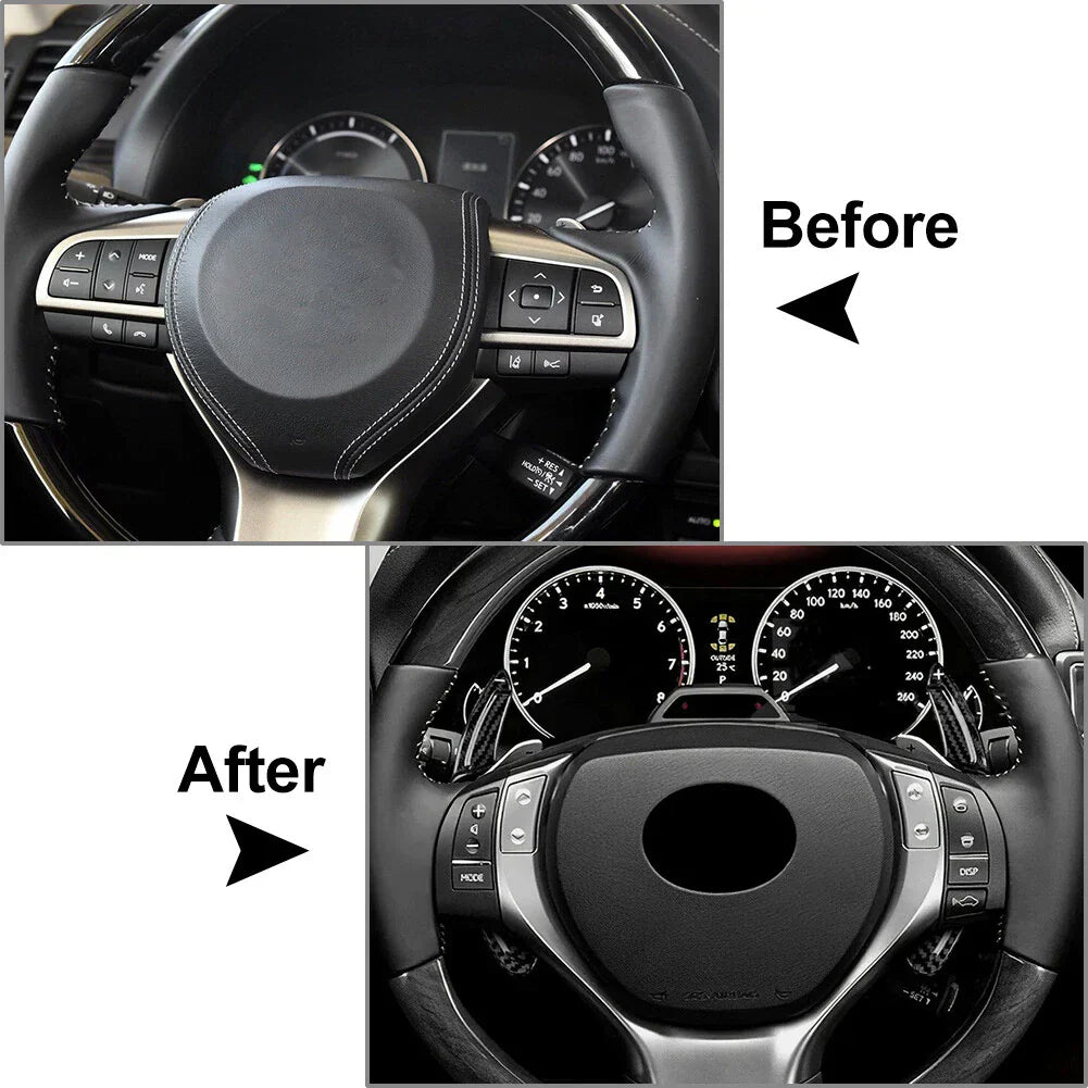 Steering Wheel Shift Paddle Extensions for Lexus RX GS 200t 300 350 450h GX460 (2016-2023)