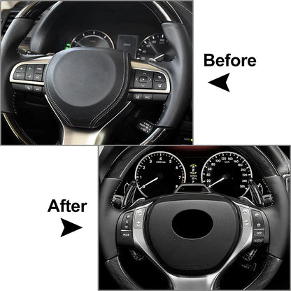 Steering Wheel Shift Paddle Extensions for Lexus RX GS 200t 300 350 450h GX460 (2016-2023)