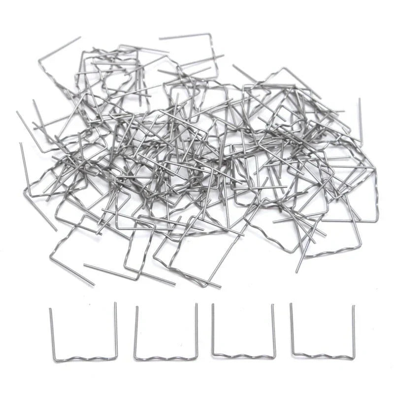 Pre-Cut Flat Staples 100pcs 0.6mm for Car Auto