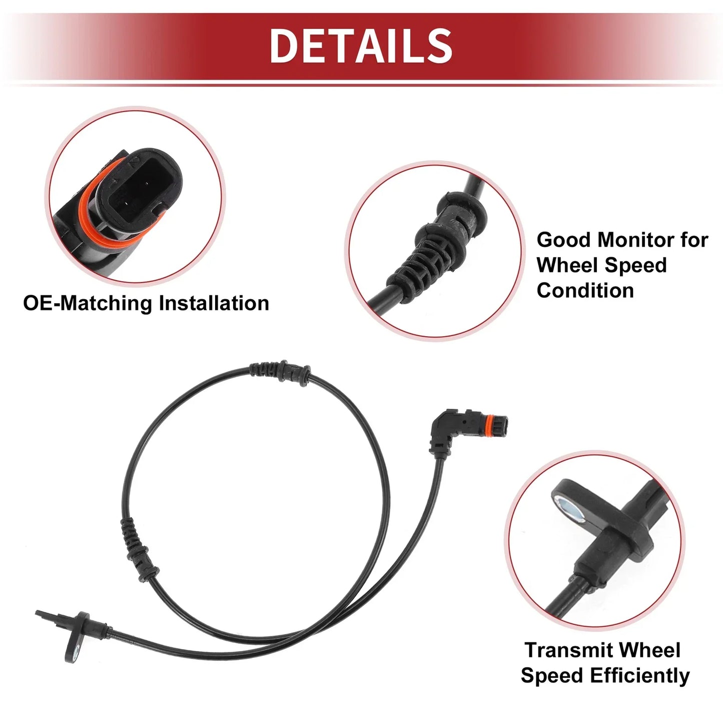 ABS Wheel Speed Sensor for Mercedes-Benz E550 (2014-2016)