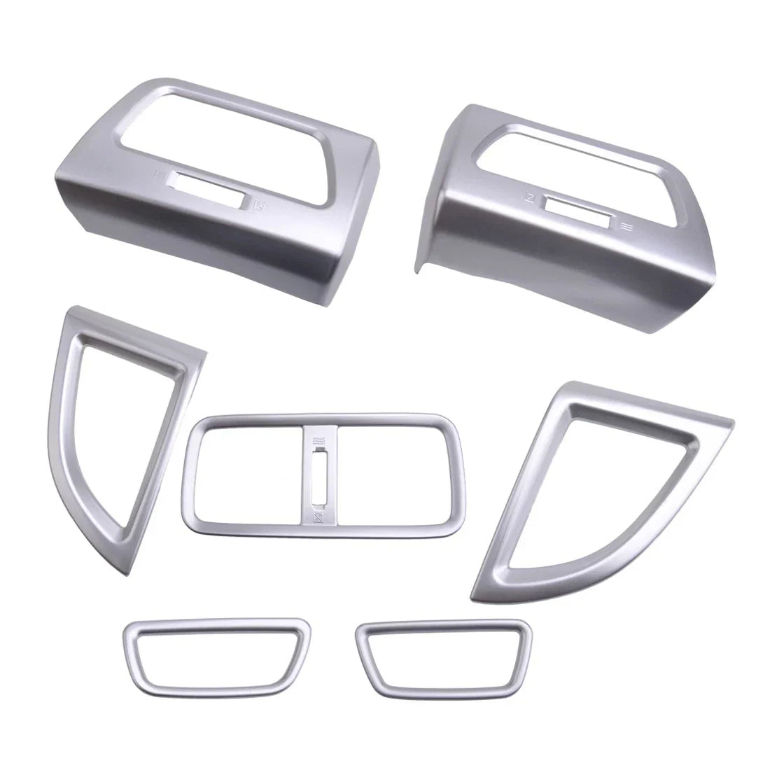 Silver AC Air Vent Cover Frame for Honda CR-V 2012-2016 (2 x Covers)