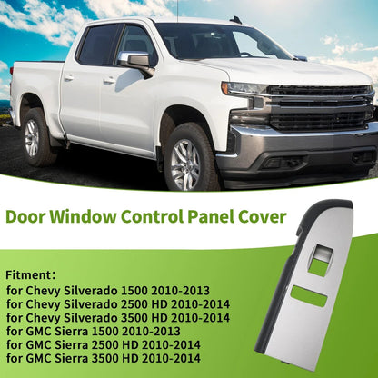 Front Right Side Window Switch Bezel Cover for Chevy Silverado 1500 (2007-2013)