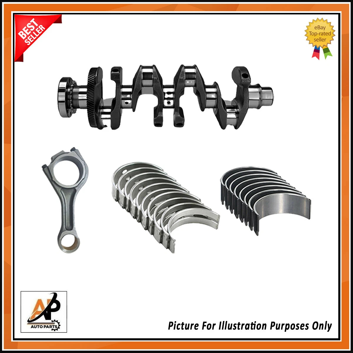 Crankshaft with Rebuild Kit for Land Rover Jaguar 204DTD (2000–2015)