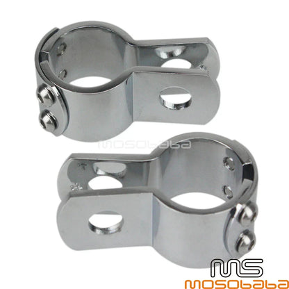 Highway Foot Pegs Mount Clamps 1-1/4" for Harley Honda
