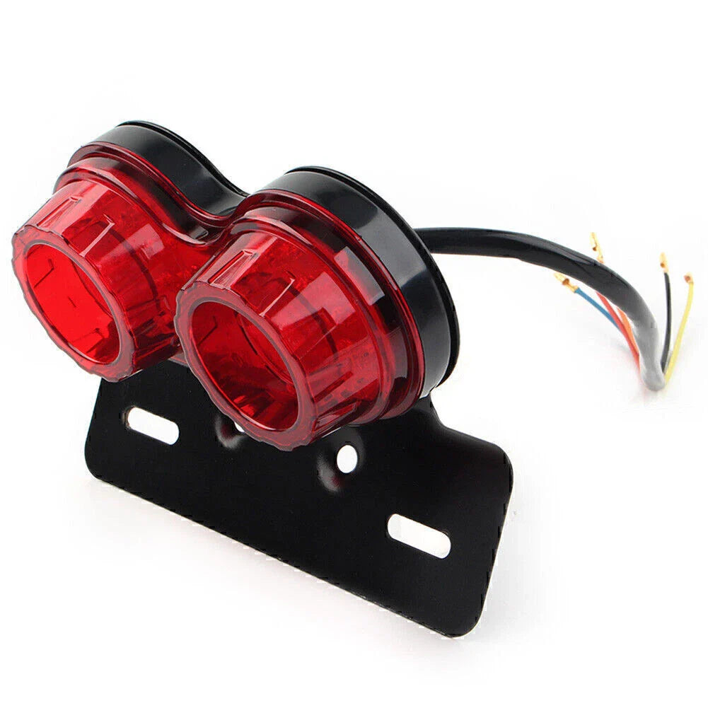 Integrated Tail Light Dual Turn Signal Brake License Plate Lamp for Motorcycle