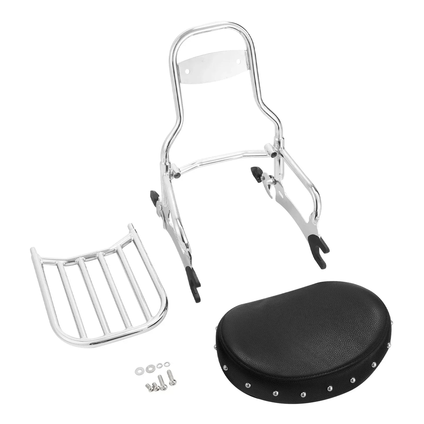 Backrest Sissy Bar Luggage Rack Mount Spools for Indian Chieftain (2014-2024)