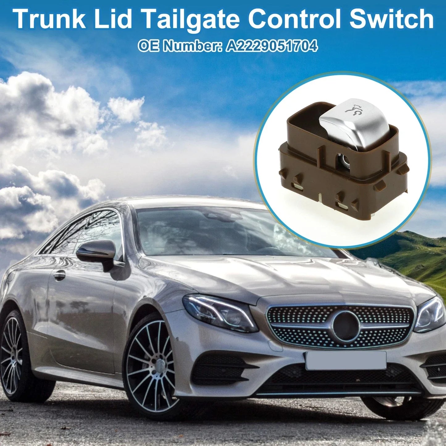 Trunk Release Switch for Mercedes-Benz E300 2017-2019 Brown