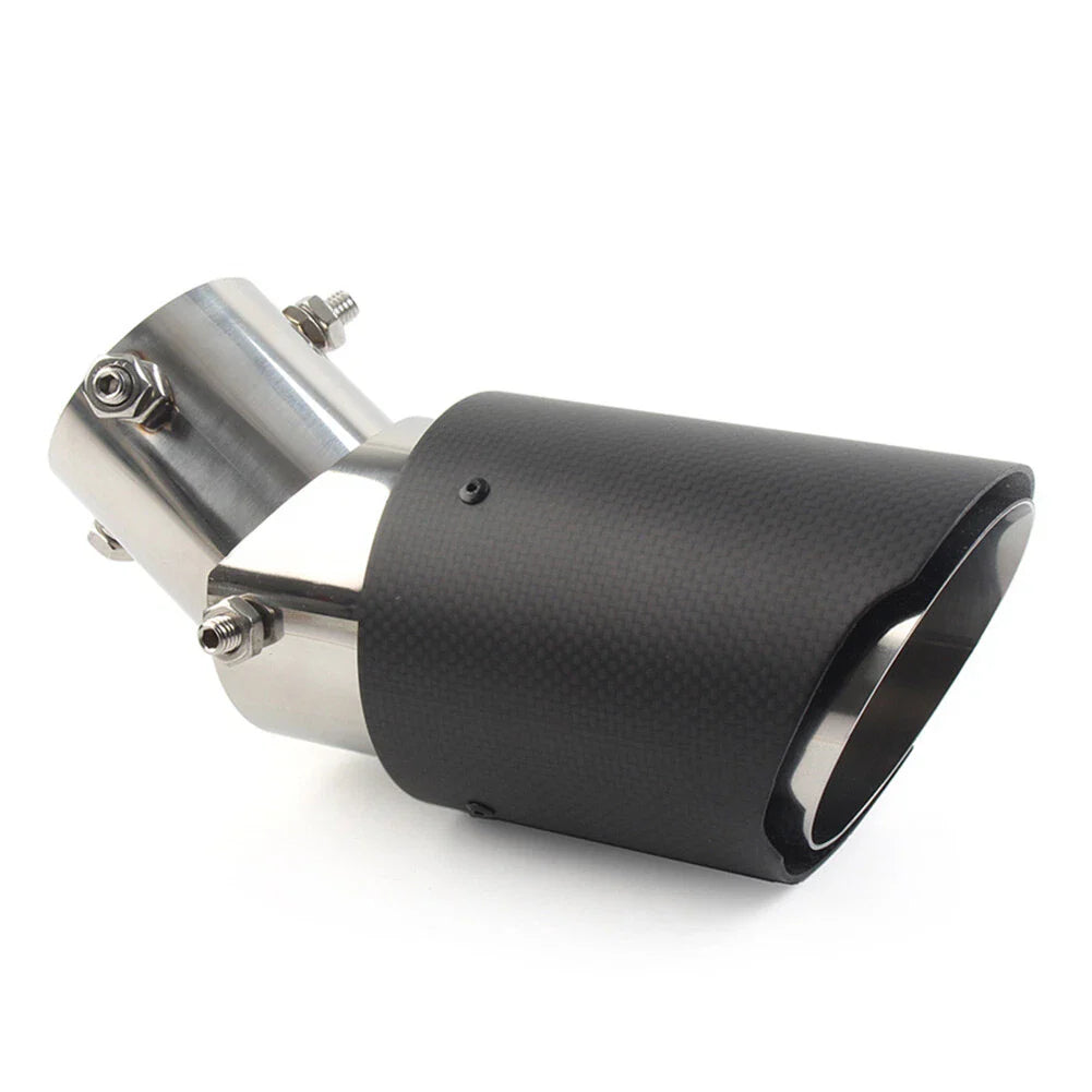 Carbon Fiber Exhaust System Pipe Muffler Tip for Car - Stainless Steel