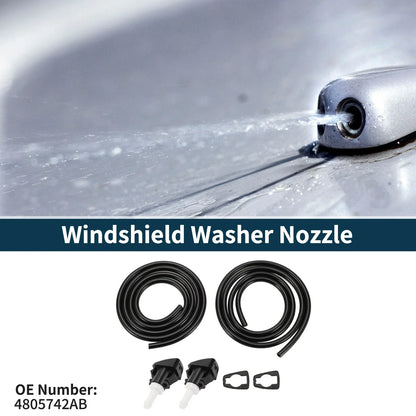 Windshield Washer Nozzle & Fluid Hose for Dodge Grand Caravan (2011-2023)