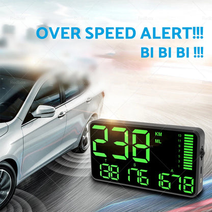 5.5'' Speedometer Odometer Display MPH/KMH with Alarm for Universal