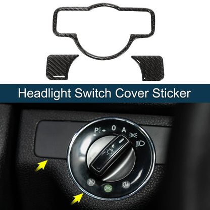 Headlight Switch Cover Stickers for Mercedes-Benz A B C E G Class CLA (2013-2023)