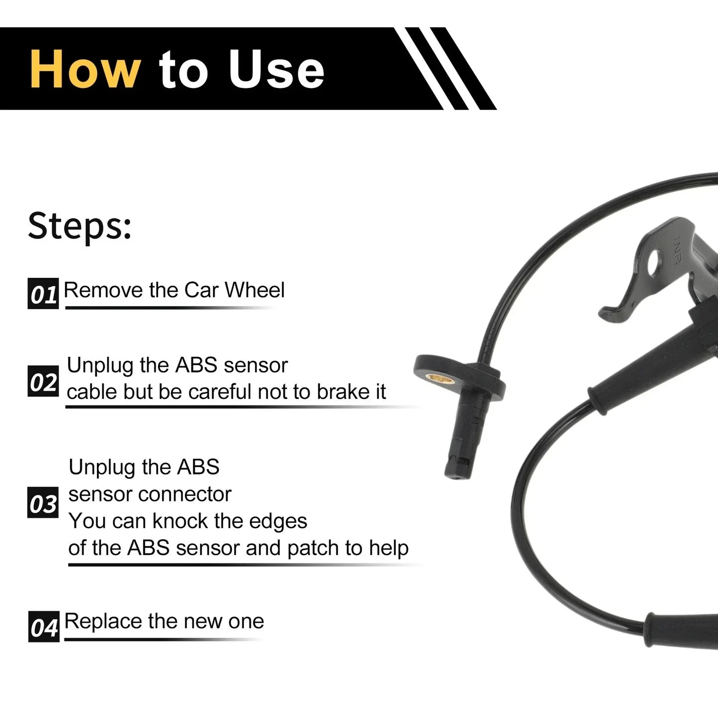 ABS Wheel Speed Sensor for Honda Jade Front Right (2013-2018)