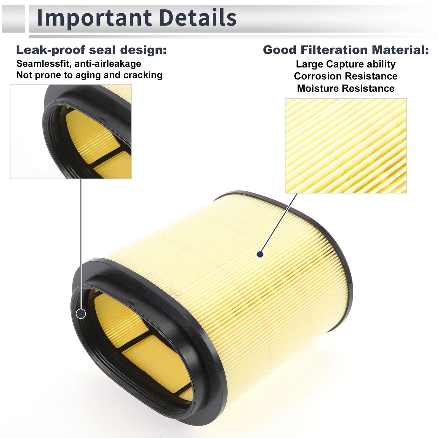 Car Engine Air Filter for Porsche 911 3.6L 3.8L (2009-2012) - 1 x Pc