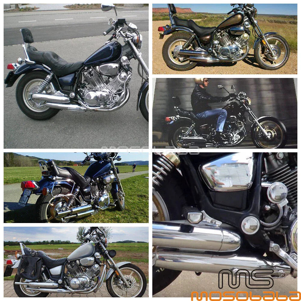 Ribbed Battery Side Panel Covers for Yamaha Virago 750 1000 1100 (1981-2007)