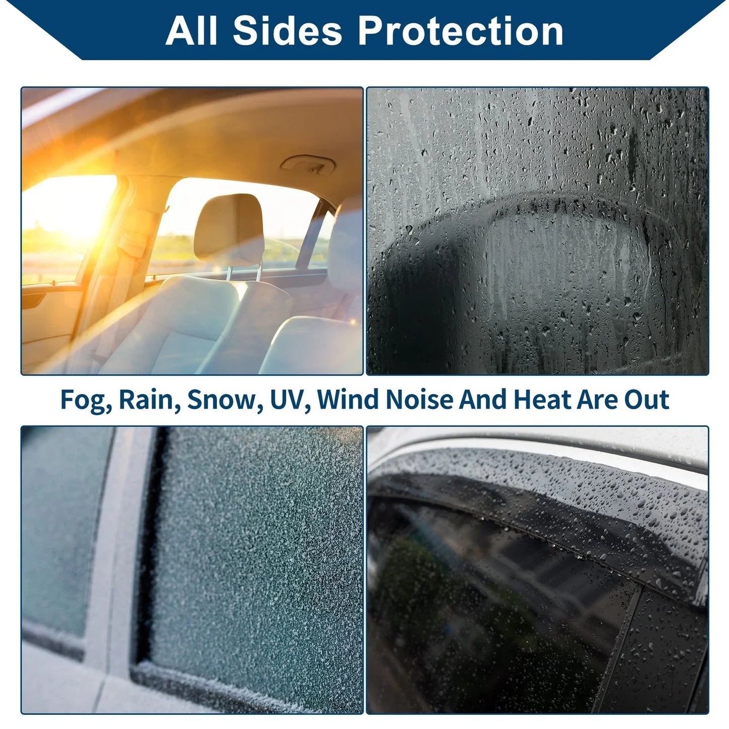 Car Window Deflectors for Hyundai Accent Hatchback (2012-2017)