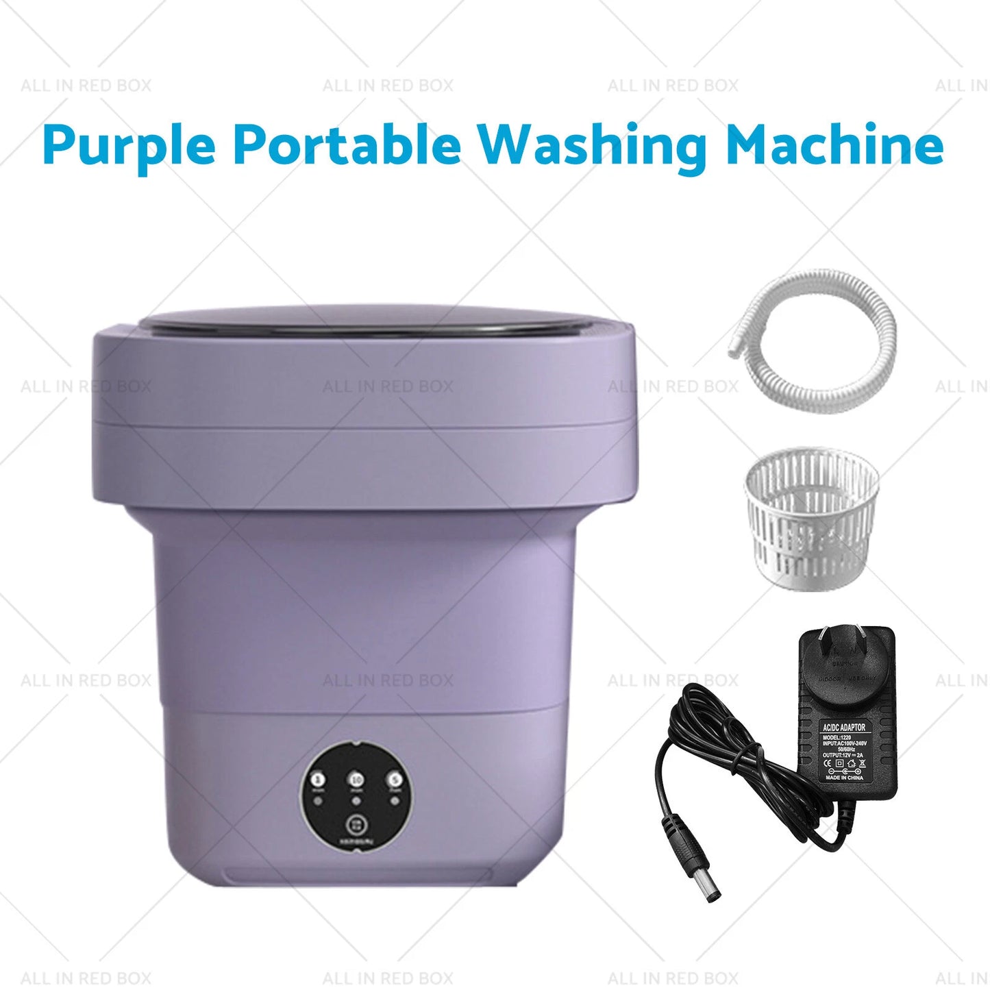 Portable 11L Travel Washing Machine - Foldable Deep Cleaner for Home & Travel