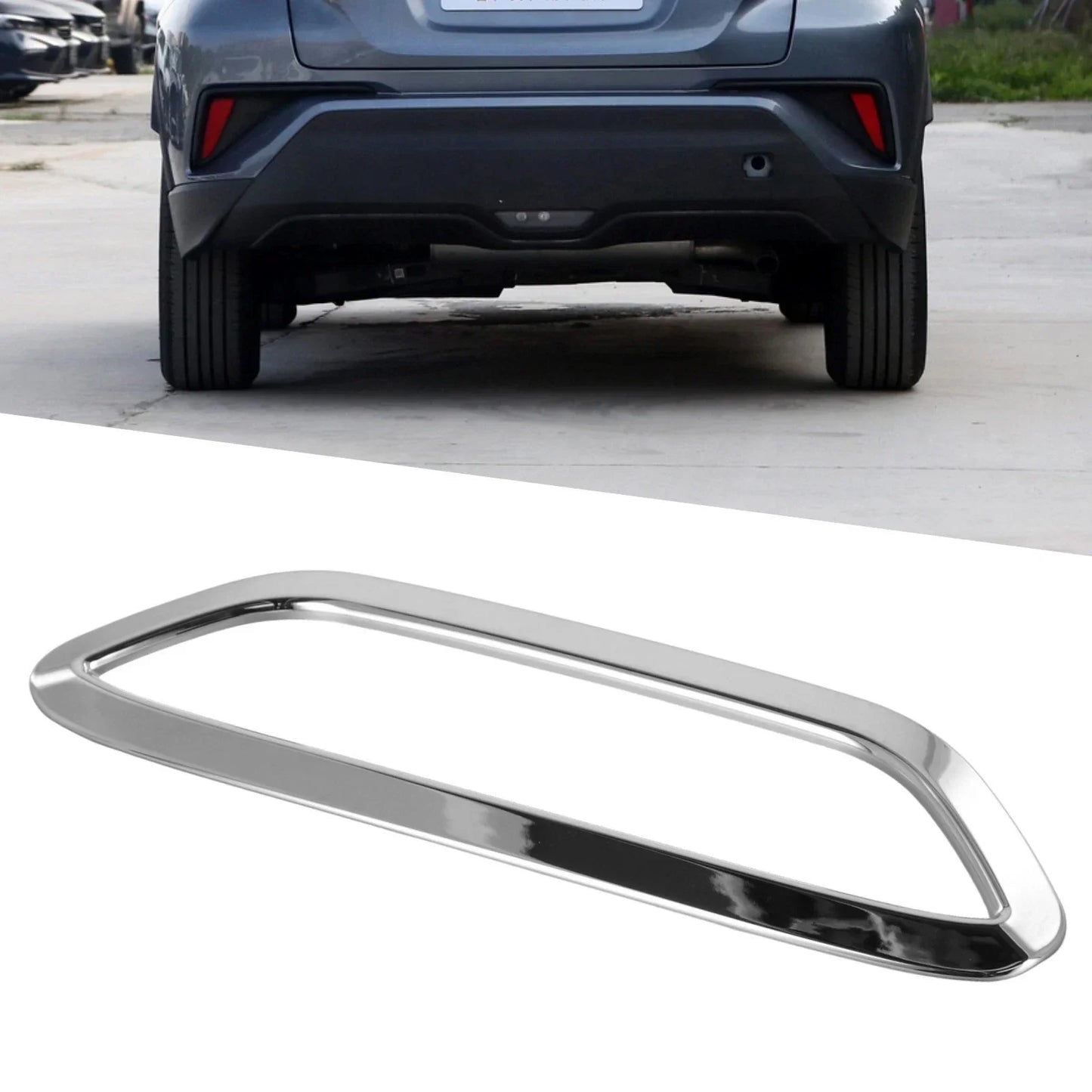 Rear Brake Light Cover Sleek Silver Finish for Toyota C-HR (2017–2023)