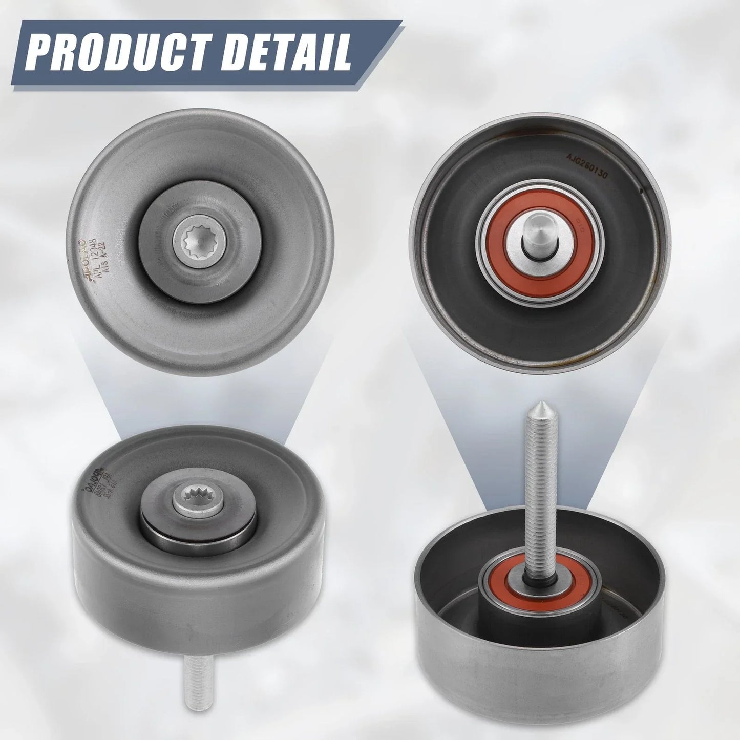 Drive Belt Idler Pulley for Audi A4 2.0L (2016)