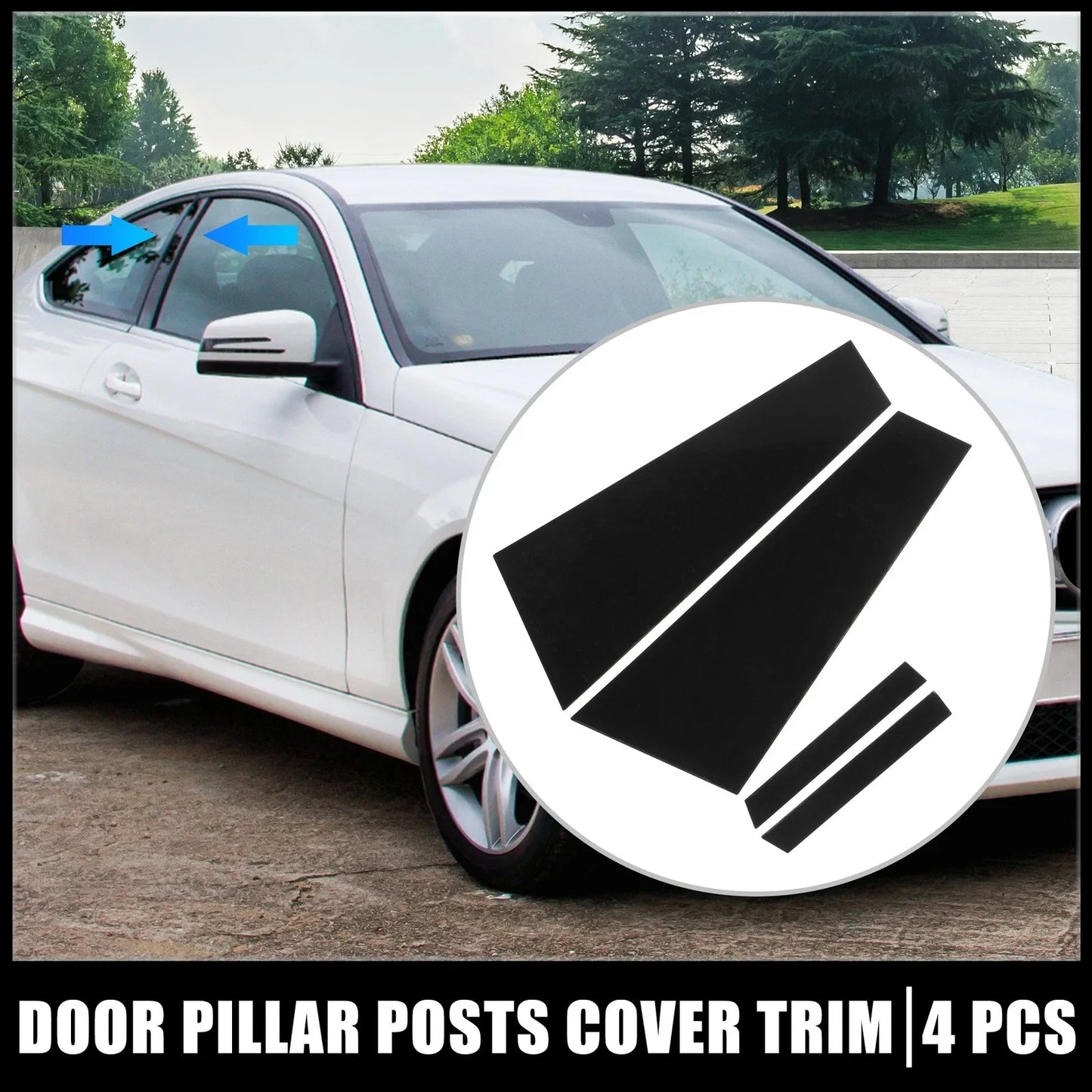4 x Door Cover Panel Trim Stickers for Mercedes-Benz CLS (2012-2018)