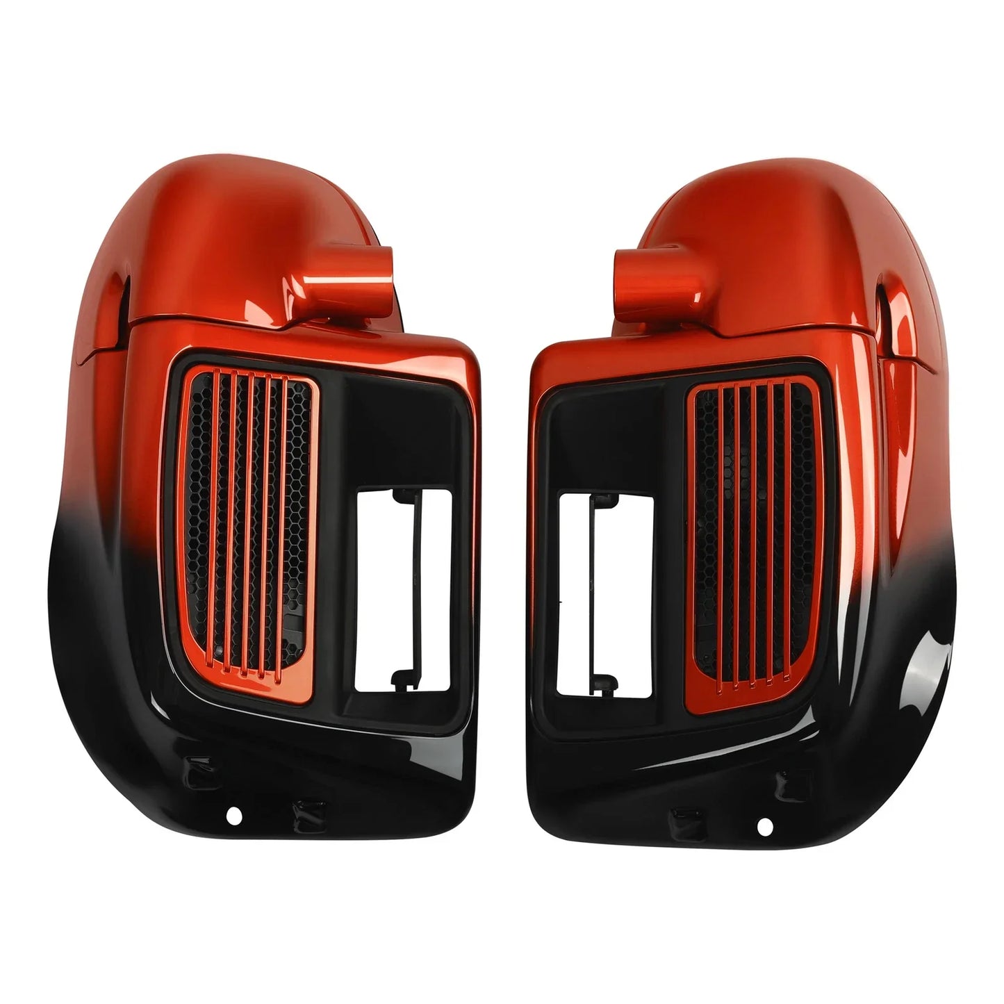 Vented Fairing for Harley Touring 2014-2023 Sunset Orange/Black Fade