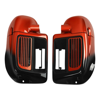 Vented Fairing for Harley Touring 2014-2023 Sunset Orange/Black Fade