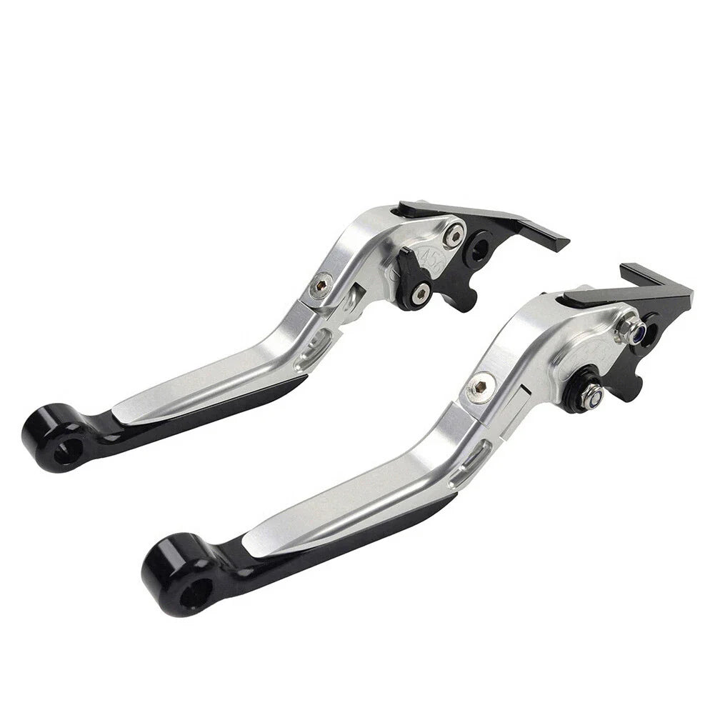 CNC Silver Extendable Brake Clutch Levers for Honda CBR650R CB650F (14-23)