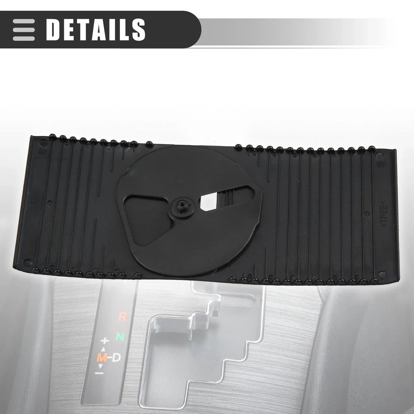 Center Console Slider Cover for Lexus IS250 (2006-2013) - Black Plastic 1 Set